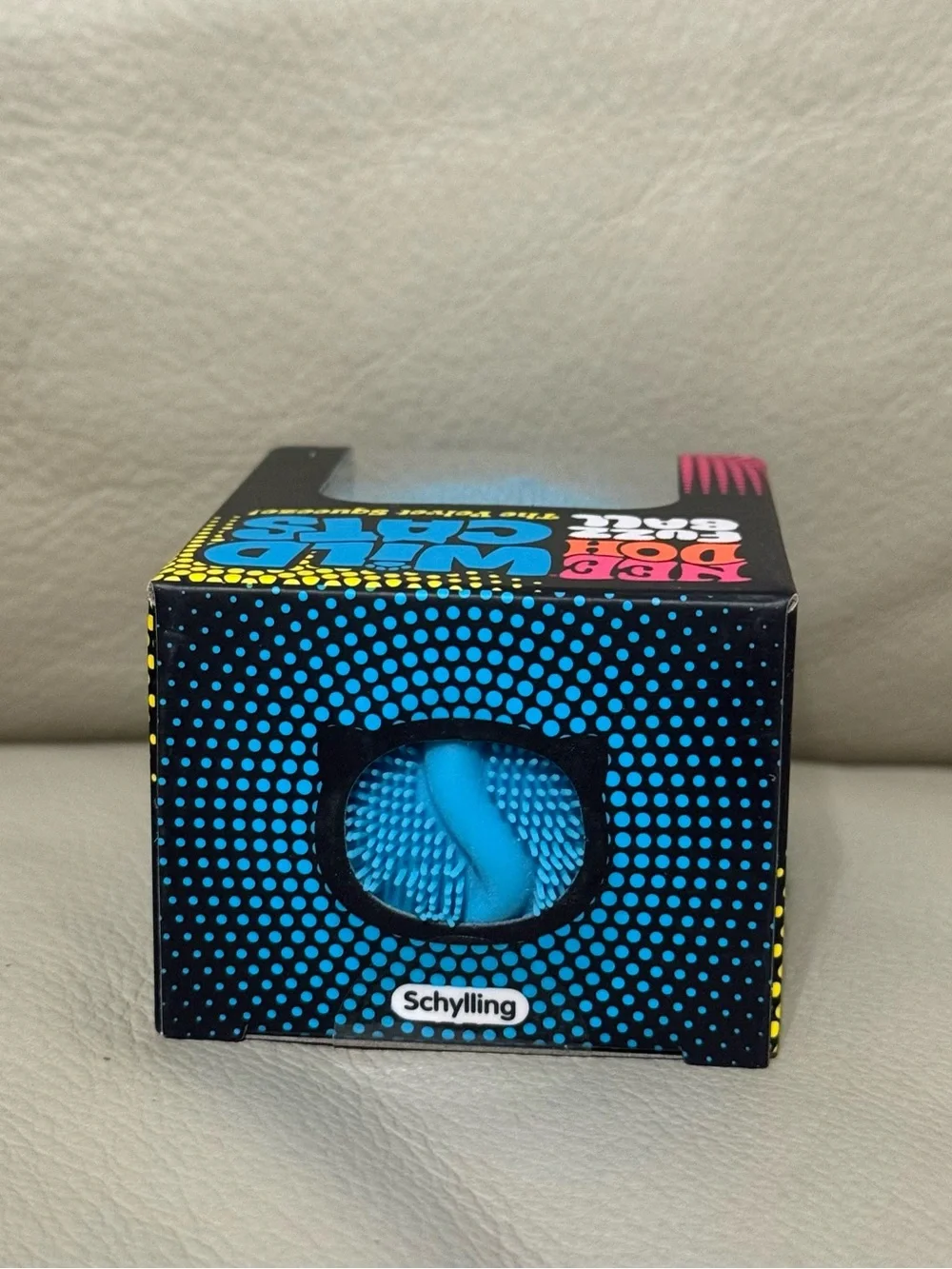 NEW Blue Needoh Wildcat FuzzBall The Velvet Squeeze Authentic Schylling Squishy